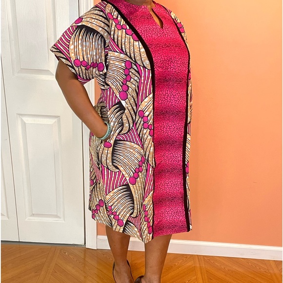 Beautiful Ankara print shift dress. - Picture 6 of 6